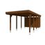 Einzelcarport 'Friesland' Set B nussbaumfarben 320 x 708 cm mit Abstellraum