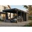 Einzelcarport 'Friesland' Set B anthrazit 320 x 708 cm mit Abstellraum