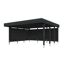 Einzelcarport 'Friesland' Set C anthrazit 546 x 555 cm mit Seiten- und Rückwand