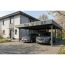 Einzelcarport 'Friesland' Set D schiefergrau 546 x 708 cm mit Abstellraum