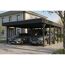 Einzelcarport 'Friesland' Set D anthrazit 546 x 708 cm mit Abstellraum