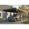 Einzelcarport 'Friesland' Set E schiefergrau 320 x 555 cm mit Einfahrtsbogen