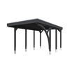 Einzelcarport 'Friesland' Set E schiefergrau 320 x 555 cm mit Einfahrtsbogen