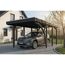 Einzelcarport 'Friesland' Set E anthrazit 320 x 555 cm mit Einfahrtsbogen