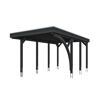Einzelcarport 'Friesland' Set E anthrazit 320 x 555 cm mit Einfahrtsbogen