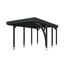 Einzelcarport 'Friesland' Set E anthrazit 320 x 555 cm mit Einfahrtsbogen
