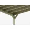 Einzelcarport 'Friesland' Set G grün imprägniert 546 x 555 cm mit Einfahrtsbogen