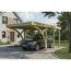 Einzelcarport 'Friesland' Set F grün imprägniert 320 x 555 cm mit zwei Einfahrtsbögen