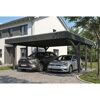 Einzelcarport 'Friesland' Set G schiefergrau 546 x 555 cm mit Einfahrtsbogen