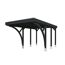 Einzelcarport 'Friesland' Set F anthrazit 320 x 555 cm mit zwei Einfahrtsbögen