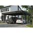 Einzelcarport 'Friesland' Set G anthrazit 546 x 555 cm mit Einfahrtsbogen