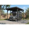 Caravan-Carport 'Friesland' anthrazit 402 x 555 cm mit Stahl-Dachplatten