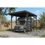 Caravan-Carport 'Friesland' anthrazit 402 x 555 cm mit Stahl-Dachplatten