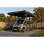 Caravan-Carport 'Friesland' schiefergrau 402 x 708 cm, mit Stahl-Dachplatten