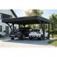 Einzelcarport 'Friesland' Set H anthrazit 546 x 555 cm mit zwei Einfahrtsbögen