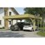 Einzelcarport 'Friesland' Set H grün imprägniert 546 x 555 cm mit zwei Einfahrtsbögen