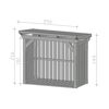Holzunterstand 'Holm 1' anthrazit 250 x 144 cm