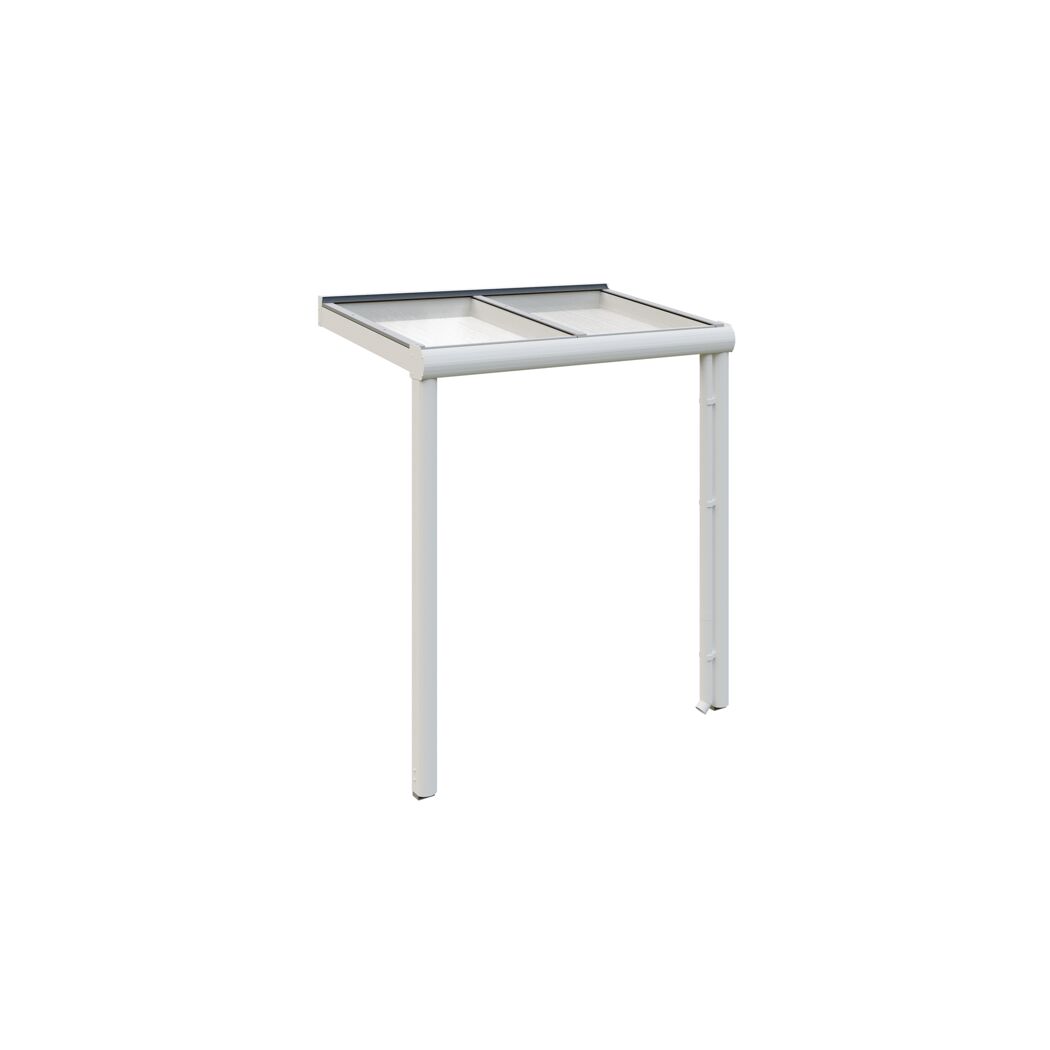 Vordach 'Greifswald' weiß 216 x 135 cm Aluminium