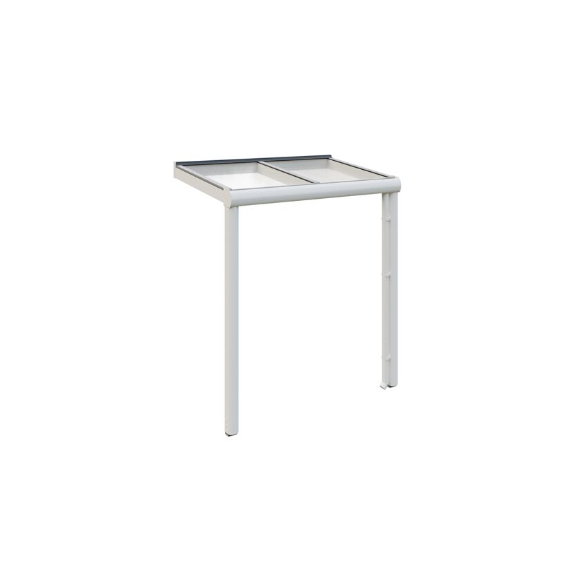 Vordach 'Greifswald' weiß 216 x 135 cm Aluminium