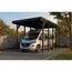 Caravan-Carport 'Friesland' anthrazit 402 x 708 cm, mit Stahl-Dachplatten