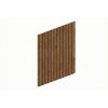 Carport-Seitenwand Deckelschalung nussbaumfarben 230 x 330 cm