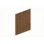 Carport-Seitenwand Deckelschalung nussbaumfarben 230 x 330 cm