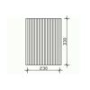 Carport-Seitenwand Deckelschalung nussbaumfarben 230 x 330 cm
