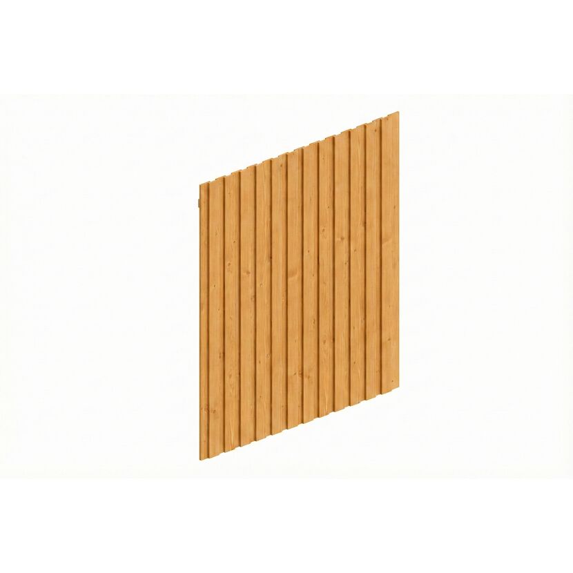 Carport-Seitenwand Deckelschalung Eiche hell 230 x 330 cm