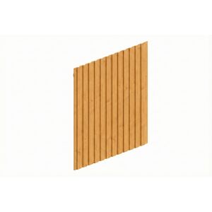 Carport-Seitenwand Deckelschalung Eiche hell 230 x 330 cm
