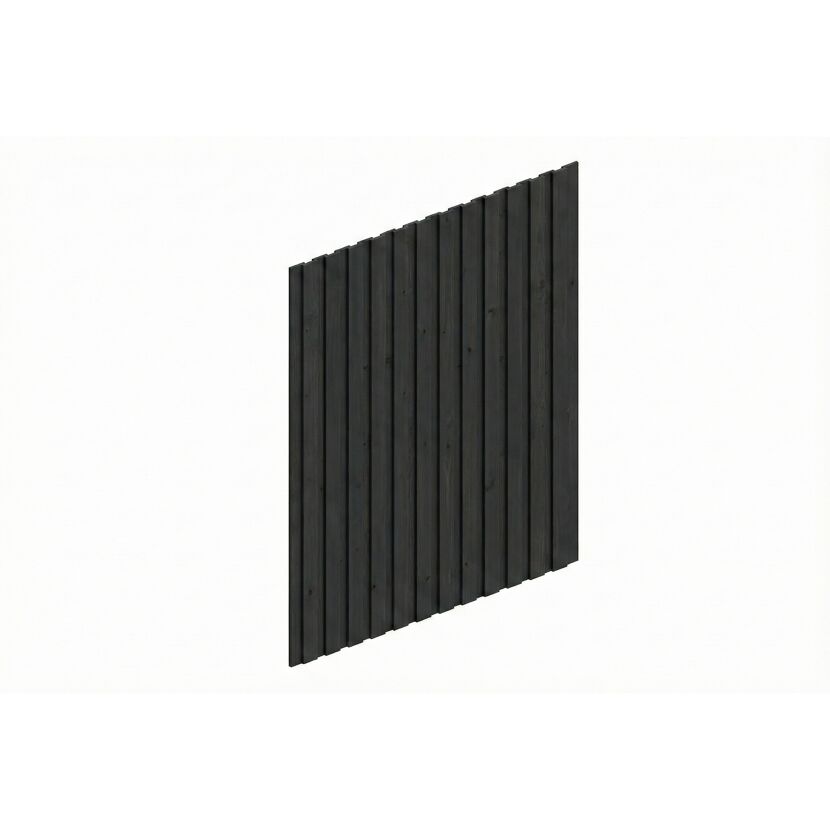 Carport-Seitenwand Deckelschalung anthrazit 230 x 330 cm