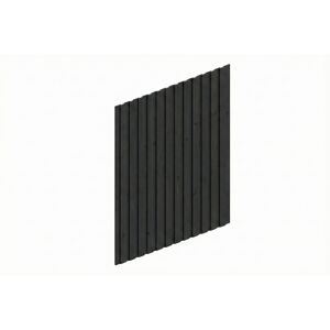 Carport-Seitenwand Deckelschalung anthrazit 230 x 330 cm