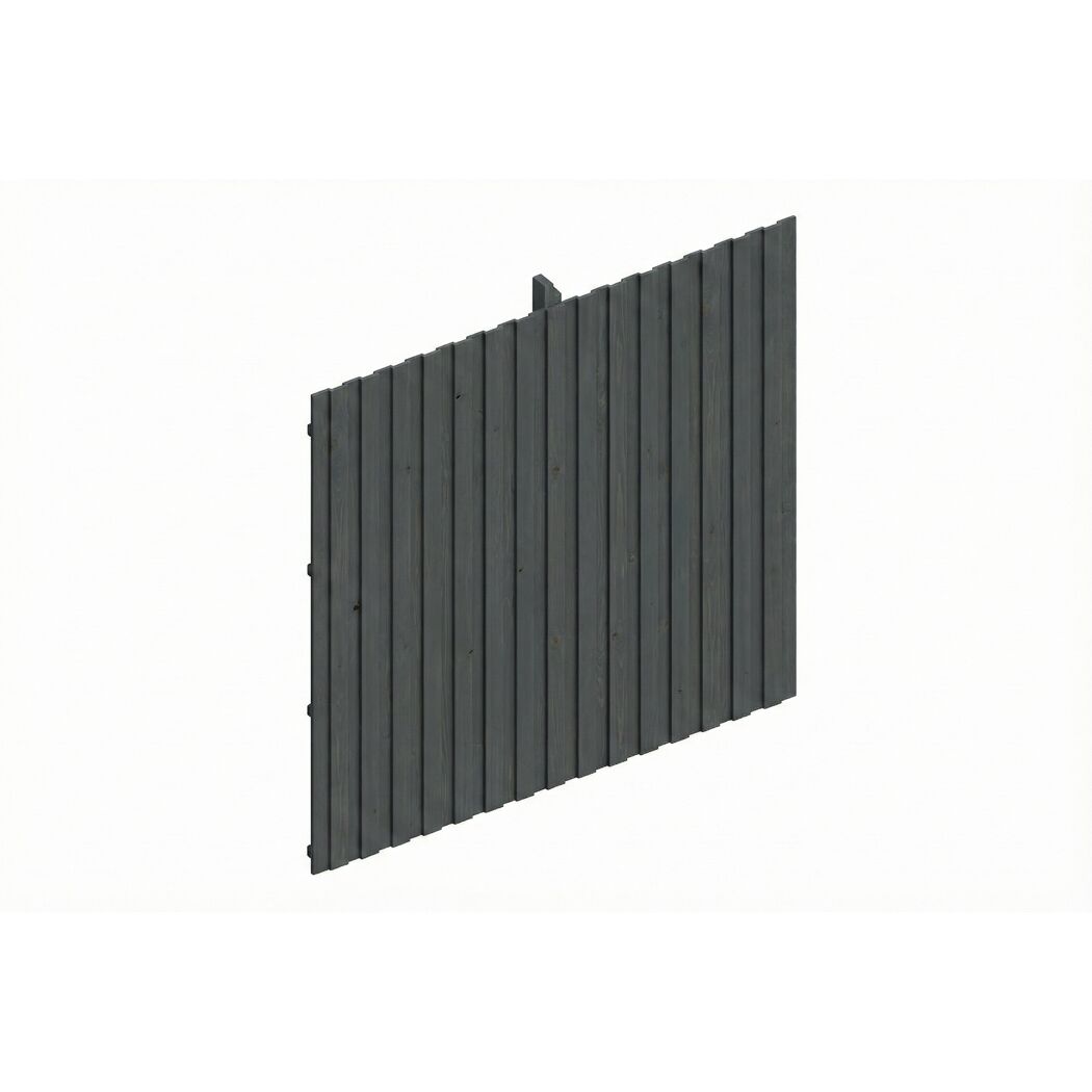 Carport-Rückwand Deckelschalung schiefergrau 362 x 330 cm