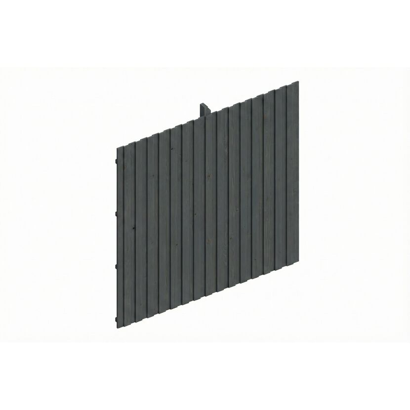 Carport-Rückwand Deckelschalung schiefergrau 362 x 330 cm