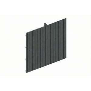 Carport-Rückwand Deckelschalung schiefergrau 362 x 330 cm