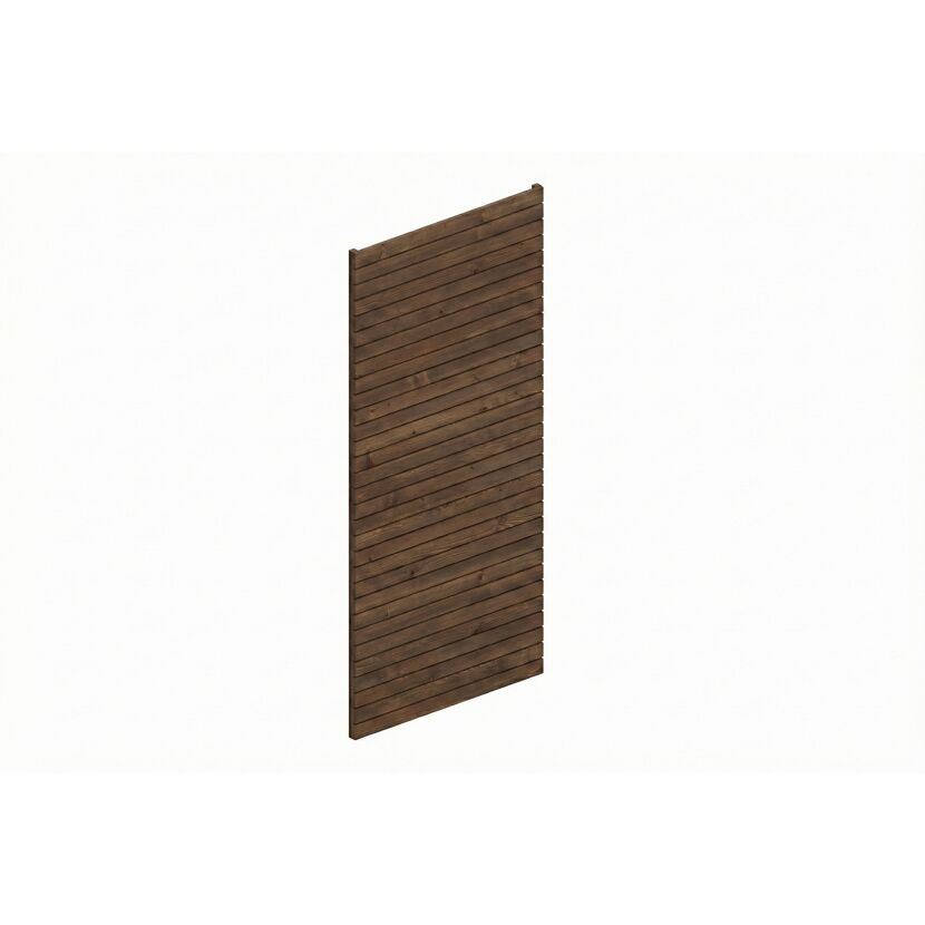 Seitenwand Profilschalung nussbaumfarben 141 x 330 cm