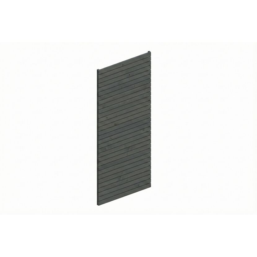 Seitenwand Profilschalung schiefergrau 141 x 330 cm