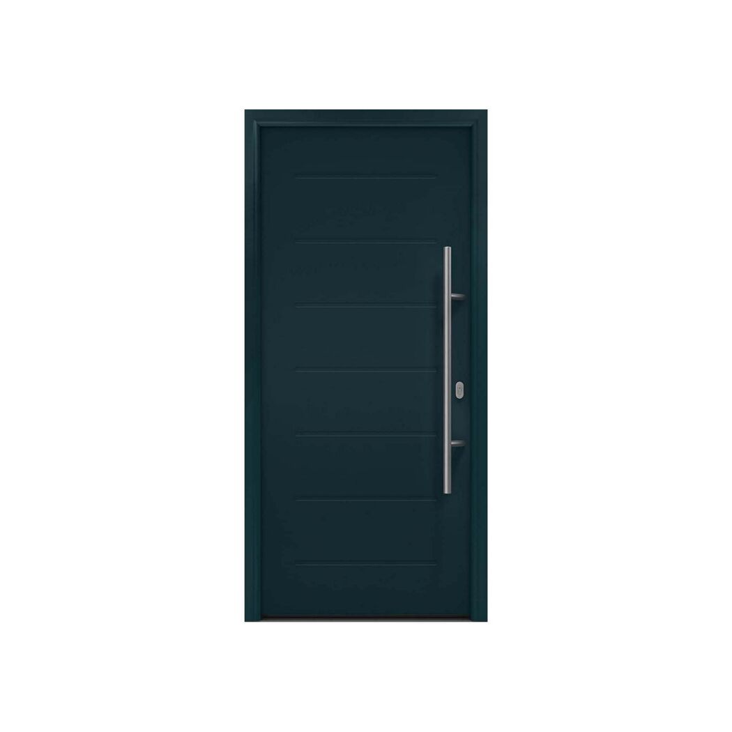 Alu-Stahlhaustür 'ISOPRO IP 015' anthrazitgrau rechts 110 x 210 cm