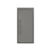 Alu-Stahlhaustür 'ISOPRO IP 010' graualuminium links 110 x 210 cm
