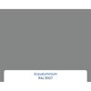 Alu-Stahlhaustür 'ISOPRO IP 010' graualuminium rechts 110 x 210 cm