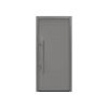 Alu-Stahlhaustür 'ISOPRO IP 010' graualuminium links 110 x 210 cm
