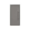 Alu-Stahlhaustür 'ISOPRO IP 010' graualuminium rechts 110 x 210 cm