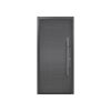 Alu-Stahlhaustür 'ISOPRO IP 010' anthrazit metallic rechts 110 x 210 cm