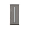 Alu-Stahlhaustür 'ISOPRO IP 020S' graualuminium links 110 x 210 cm