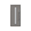 Alu-Stahlhaustür 'ISOPRO IP 020S' graualuminium rechts 110 x 210 cm