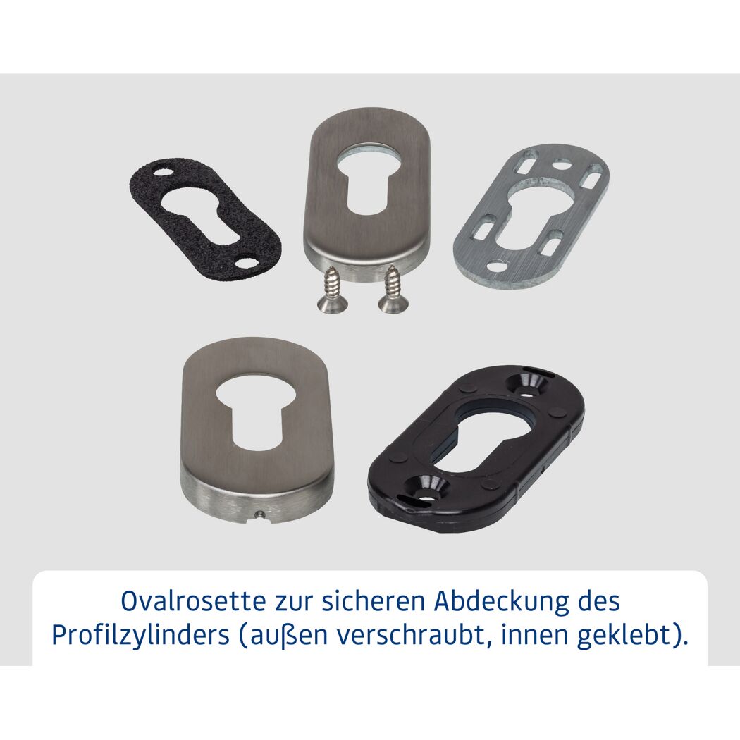 Alu-Stahlhaustür 'ISOPRO IP 020S' verkehrsweiß rechts 110 x 210 cm