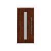 Alu-Stahlhaustür 'ISOPRO IP 020S' eichefarben dunkel rechts 110 x 210 cm