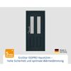 Alu-Stahlhaustür 'ISOPRO IP 410S' anthrazitgrau links 110 x 210 cm