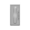 Alu-Stahlhaustür 'ISOPRO IP 700S' ral 9006 weißaluminium rechts 110 x 210 cm