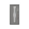 Alu-Stahlhaustür 'ISOPRO IP 700S' graualuminium rechts 110 x 210 cm