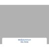 Alu-Stahlhaustür 'ISOPRO IP 700S' ral 9006 weißaluminium links 110 x 210 cm